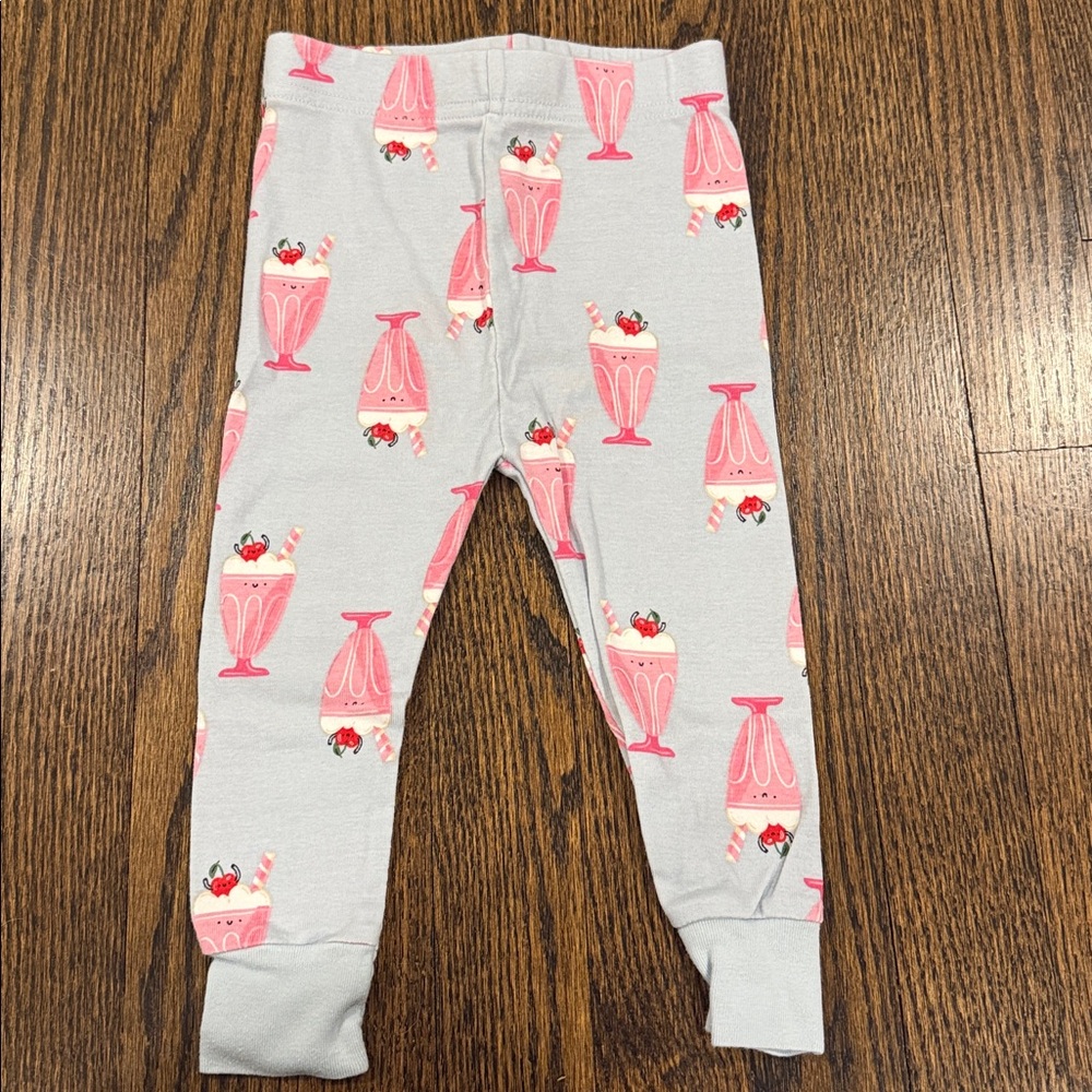 Blue and Pink Milkshake Pajama Set 18-24 Months - Picture 4 of 7